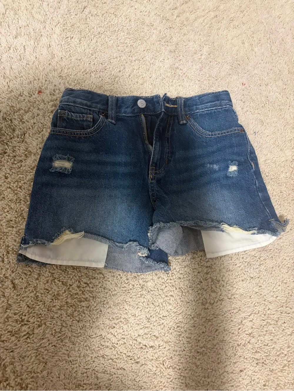 Old Navy Dark Blue High-Rise Denim Shorts